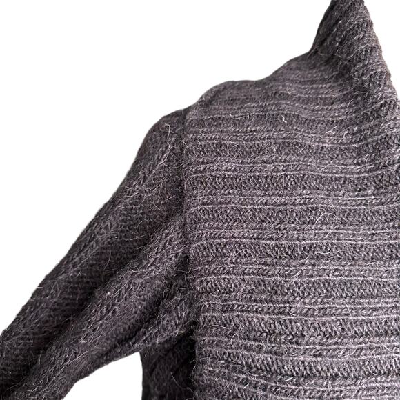 ALLSAINTS All Saints Women's Flex Knit Alpaca Blend Cardigan Sweater Size 6 Gray - Picture 5 of 8